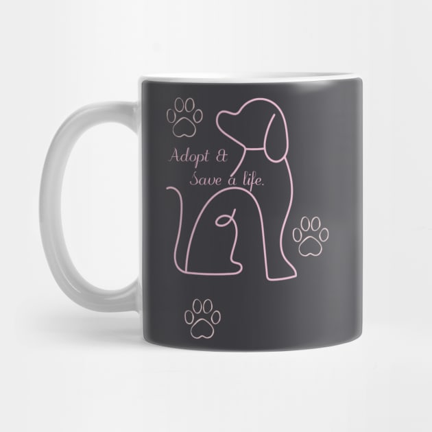 Adopt a Dog t-shirt by Walls&Mugs